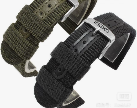 SEIKO精工5号机械表帆布男表手表带配件SNK809K2 ...