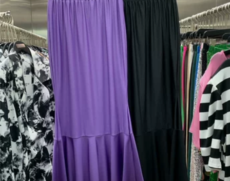 高腰鱼尾裙女2022夏季新款多色冰感弹力修...