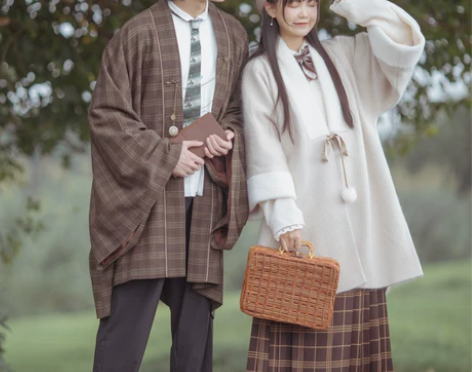 【出】远山乔恰同学少年明制汉服冬袄合领半袖...