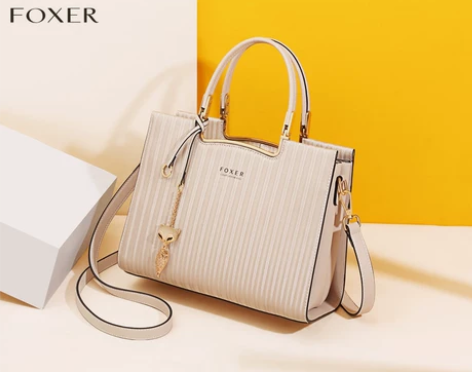 金狐狸真皮女包斜挎包高级感手提包牛皮真皮时...