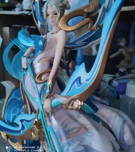 王者荣耀伽罗太华手办，b站买的，有盒无损 ...