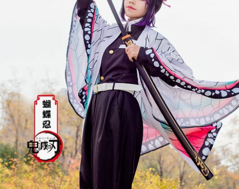 蝴蝶忍大全套 无鞋无袜 衣服+假发（仅刘海...