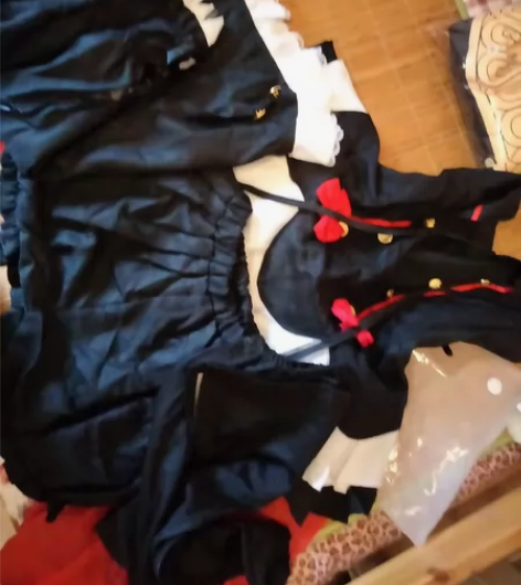 克鲁鲁cos服 衣服＋南瓜短裤＋袖套＋腿套...