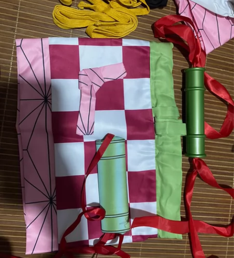 【主换次出】弥豆子祢豆子鬼灭之刃cos服 s码的，有三种竹子...