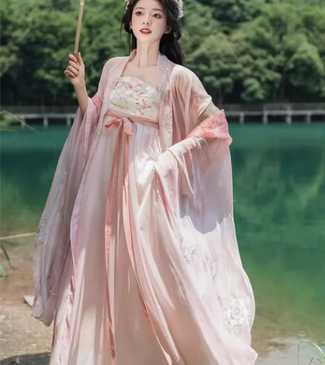 十三余小豆蔻儿[行春未迟]夏季印花大袖衫吊...