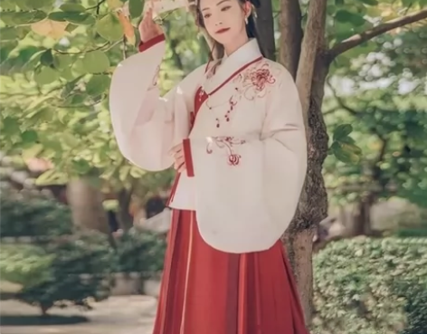 汉尚华莲芙蓉月  正 上袄下裙一套  S码...