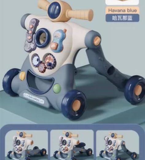 婴儿童学步车多功能防侧翻o型腿宝宝手推车三...