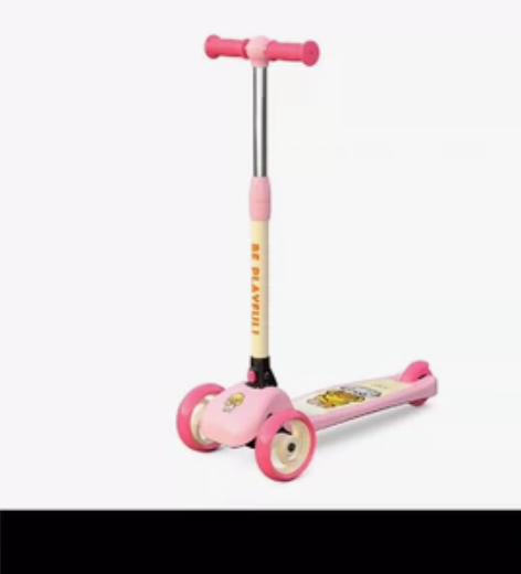 小黄鸭儿童滑板车3轮可折叠闪光轮男女宝宝2...