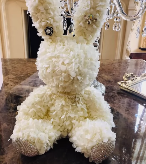 网红布偶带钻兔子玩偶毛绒玩具镶钻布娃娃客厅...