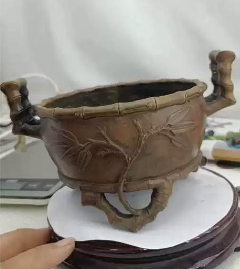 陈赢家藏竹子香炉现代工艺品 重量（克）: ...