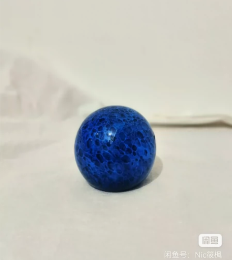 【博山琉璃】琉璃夜光蓝月球星球创意北欧装饰...