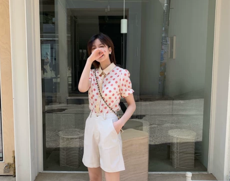 酸奶的衣橱 超时髦!微微透~甜蜜粉色大波点...