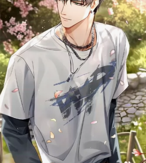 光与夜之恋周边T恤萧逸同款短袖打底衫春时花...