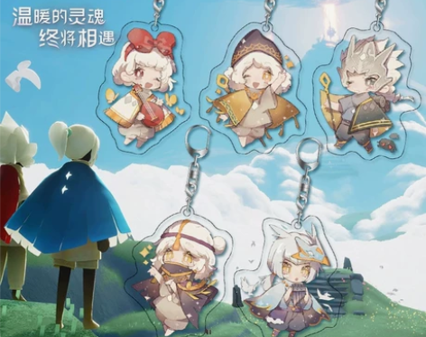 sky光遇周边 亚克力钥匙扣游戏同人挂件 ...