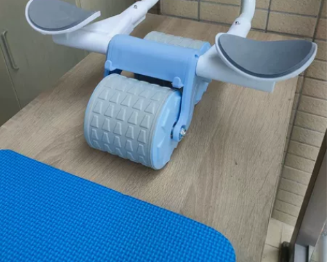 新款肘撑健腹轮自动回弹收腹卷腹运动练腹肌神...