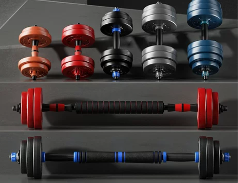 【88狂欢价】朗威 包胶环保哑铃男士一对杠...