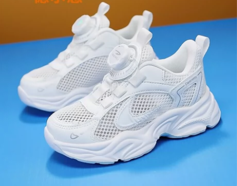 #童鞋德尔惠新款6-12岁夏季网面透气运动...