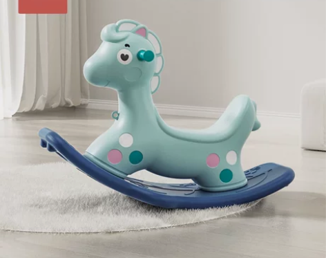 澳乐摇摇马平衡板木马儿童溜溜车宝宝二合一周...
