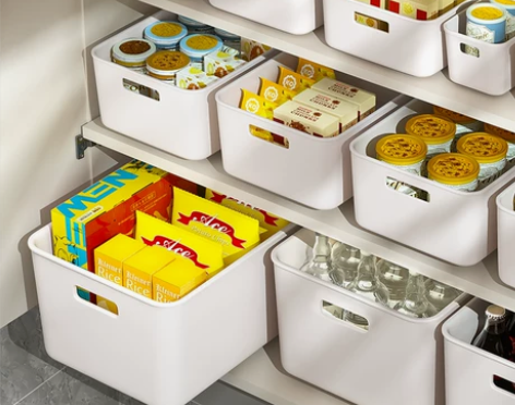 日本收纳箱家用收纳厨房收纳盒杂物整理盒桌面...