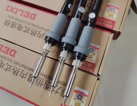 低价出全新盒装德力西电烙铁内热式可调温电烙...