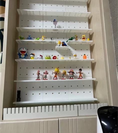 【工厂清库存】免打孔墙上置物架塑料洞洞板置...