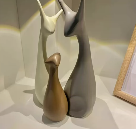 【特价3个】家居客厅陶瓷轻奢风创意简约现代电视酒柜装饰品摆件...