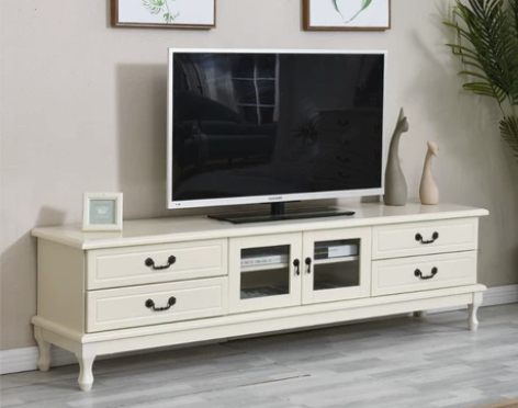 电视柜现代简约小户型美式卧室地柜欧式客厅电...