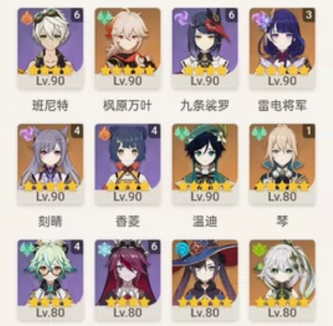 原神59快60级32金大毕业官号，两队究极...