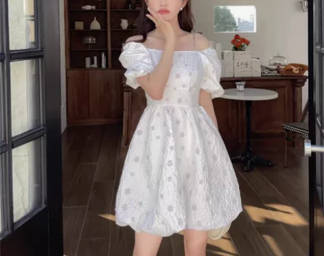 少女初恋裙，全新花苞裙蓬蓬裙，面料绝绝子，...